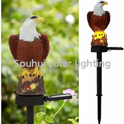 Outdoor Solar Eagle Lamp Resin Solar Ground Lamp Solar Lawn Lamp LED Garden Decorative Lamp