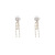 Elegant Black Camellia Pearl Earrings High-Grade Earrings Retro Debutante Style French Style 925 Silver Pin Earrings Women