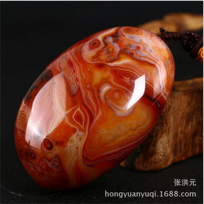 Factory Direct Sales Wholesale Jade Sardonyx Agate Rough Stone Hand Playing Pieces Agate Silk Rough Stone Pendant Jade Hand Pieces