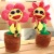 Douyin Electric SUNFLOWER Enchanting Flower Singing And Dancing Play The Saxophone Sunflower Twist SUNFLOWER Plush Toy