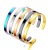 Titanium Steel C- Shaped Stainless Steel Jewelry Can Carve Writing Stainless Steel Personalized Logo Lettering Bracelet