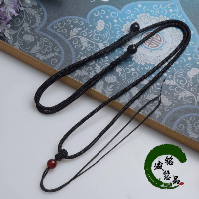 Necklace Rope DIY Handmade Woven Crystal Agate Pendant Halter Lanyard 2mm Ornament Jade Rope Wholesale