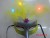 Luminous Feather Mask Three Lights Luminous Mask Fashion Painted Feather Princess Mask Bar Mask Wholesale