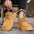 Dr. Martens Boots Men's Low-Top Autumn and Winter Breathable Trendy Workwear Work Big Head Can't Break Rhubarb Boots Casual Fashion Shoes