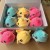 Creative Crazy Stress Relief Ball Rainbow Burst Beads Plush Whale Toy Squeezing Toy Animal Spit Bubble Doll