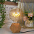 Retro Edison Bulb G125 Creative Letters Table Lamp Decorative Lighting Golden Warm Light Flexible Filament Lamp