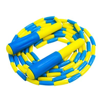 New Soft Rubber Bamboo Joint Children's Jumping Rope Kindergarten Large Class Primary School Students Beginner Sports Skipping Rope Beads Skipping Rope Soft Bead