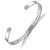 Cross-Border New Titanium Steel Bracelet Mom Dad Son Daughter Stainless Steel Open C- Shaped Lettering