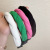 Korean Style Retro Twist Headband Internet Celebrity 2022 New Bright Color Sponge All-Match Simple Headwear for Face Wash Hairpin for Women