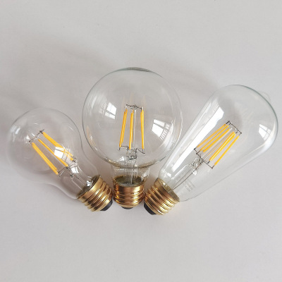 Led Edison Bulb Japan Amazon 100V 6W A60 St64 Transparent Warm Light Retro Filament Lamp E26