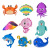 Q Version Ocean Theme Clownfish Animal Aluminum Film Balloon Octopus Starfish Crab Children Party Party Balloon