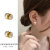 Pearls Non-Piercing Magnetic Painless Ear Clip Female French Style Earrings for Summer Light Luxury Minority Sense Tea Earrings