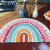 PVC Loop Floor Mat Doorway Floor Mat Household Semicircle Door Mat Scraping Sand Rubbing Brushed Mat