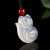 Chalcedony Agate Fox Pendant Chalcedony Fox Pendant Agate Rough Stone Chalcedony Jade Pendant Jade