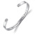 Cross-Border New Titanium Steel Bracelet Mom Dad Son Daughter Stainless Steel Open C- Shaped Lettering