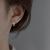 Tender Leaf Silver Stud Earrings Simple Fresh Ear-Caring Stud Earrings for Women Niche Design Pierced-Ear-Caring Ear Studs New Fashion