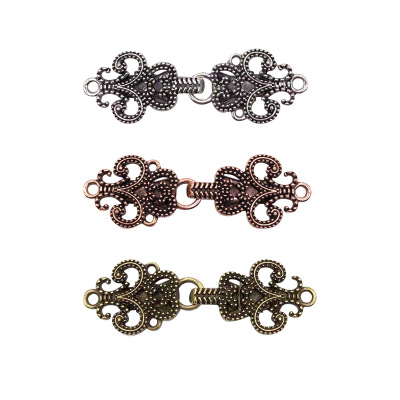 No Need to Sew New a Pair of Buckles Amazon Hot Sale Sweater Clip Silk Scarf Clip Cloak Buckle Collar Snap Fastener Brooch Vintage