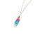 Europe and America Cross Border Fashion All-Match Cicada Wings Necklace Cold Style Rainbow Pendant Butterfly Wings Clavicle Chain Female