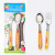 Cute Spoon Training Spoon Feeding Tableware Stainless Steel Fork Spoon Portable Set Baby Eating Cartoon Children Tableware