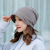 2022 New Hat Women's Autumn and Winter Fleece Padded Peaked Cap Korean Style Brim Peaked Cap Double Layer Confinement Cap Hot Sale