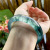 Flower Jade Myanmar Mine Timber Square Ring Women's Bracelet Imperial Concubine Floating Green Jade Jade Bracelet