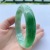 Positive Green Real Jade Imperial Concubine Floating Flowers Jade Bracelet Ice-like Floating Green Jade Bracelet Female