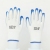 Shandong Gaomi Factory Direct Sales: Thirteen Needle Nylon White Yarn Blue Tape Tab Nitrile Labor Protection Work Gloves