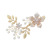 American Jewelry Dripping Oil Alloy Flower Handmade Pearl Barrettes Bridal Side Clip Wedding Dress Headdress Accessories