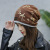 Fall/Winter Hot-Selling Hot Sale Bronzing Love Bilateral Baotou Pile Heap Cap Korean Style Fashion Colorblock Curling Turban Hat