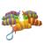 Fun Multi-Specification Caterpillar Fidget Decompression Slug Key Chain Children's Fingertip Decompression Toy