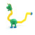 Cross-Border Fun Retractable Tube Dinosaur Flash Variety Retractable Dinosaur Pressure Reduction Toy Decompression Thin Tube Variety Play