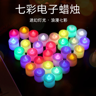 LED Electronic Candle Light Romantic Love Wedding Bar Tea Candle Proposal Candle Creative Gift Factory Wholesale