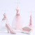 Jewelry Rack Women's Nordic Home Creative Decoration Display Rack Storage Princess Model Five-Piece Discount Set Pink Crystal