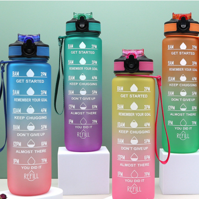 Gradient Color Creative Water Bottle