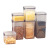 Sealed Jar Cereals Kitchen Storage Food Grade Transparent Plastic Tank Box Snack Tea Dry Goods Storage Jar