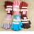 L3442 Boutique Women's Full Finger Gloves Knitted Gloves Women's Outdoor Cold-Proof Warm Half Finger Dew 2 Yuan Wholesale