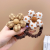 New Kids' Milk Coffee Color Headband Fabric Flower Hairband Does Not Hurt Hair Bow Rubber Band Headdress Girl's Hair Accessories