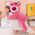 Lying Style Strawberry Bear Pillow Plush Toy BEBEAR Girl Sleep Hug Doll Child Comfort Doll Gift for Women
