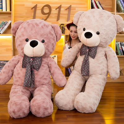 Cute Large Teddy Bear Doll Plush Toys Creative BEBEAR Large Rag Doll Pillow Bow Tie Bear Doll