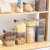 Sealed Jar Cereals Kitchen Storage Food Grade Transparent Plastic Tank Box Snack Tea Dry Goods Storage Jar