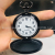 New Oil Injection Retro Pocket Watch Minimalist Creative Keychain Flip Quartz Watch Iron Chain Pocket Watch