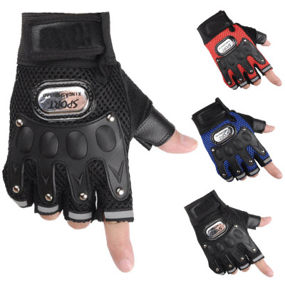 Car Knight Half Finger Gloves Men and Women Riding Fitness Sports Tactical Special Forces Outdoor Mesh Non-Slip Wear-Resistant