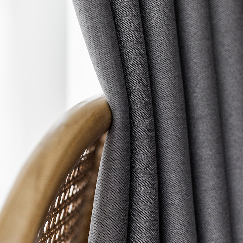 【厂家直供】工程窗帘定制酒店批量定做遮光窗帘布简约素色面料