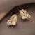 Silver Stud Earrings Sweet Tassel Dignified Flowers Earrings for Women Trendy Gentle and All-Match Earrings Wholesale