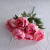 Head Burgundy Roses Bunch Artificial Flowers Western Rose Wedding Decoration 11 Color Peony Fake Flower Simulation Flowe