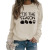 Amazon Pullover round Neck European and American Loose Spot Top Long Sleeve Tis the Season Printed Sweater