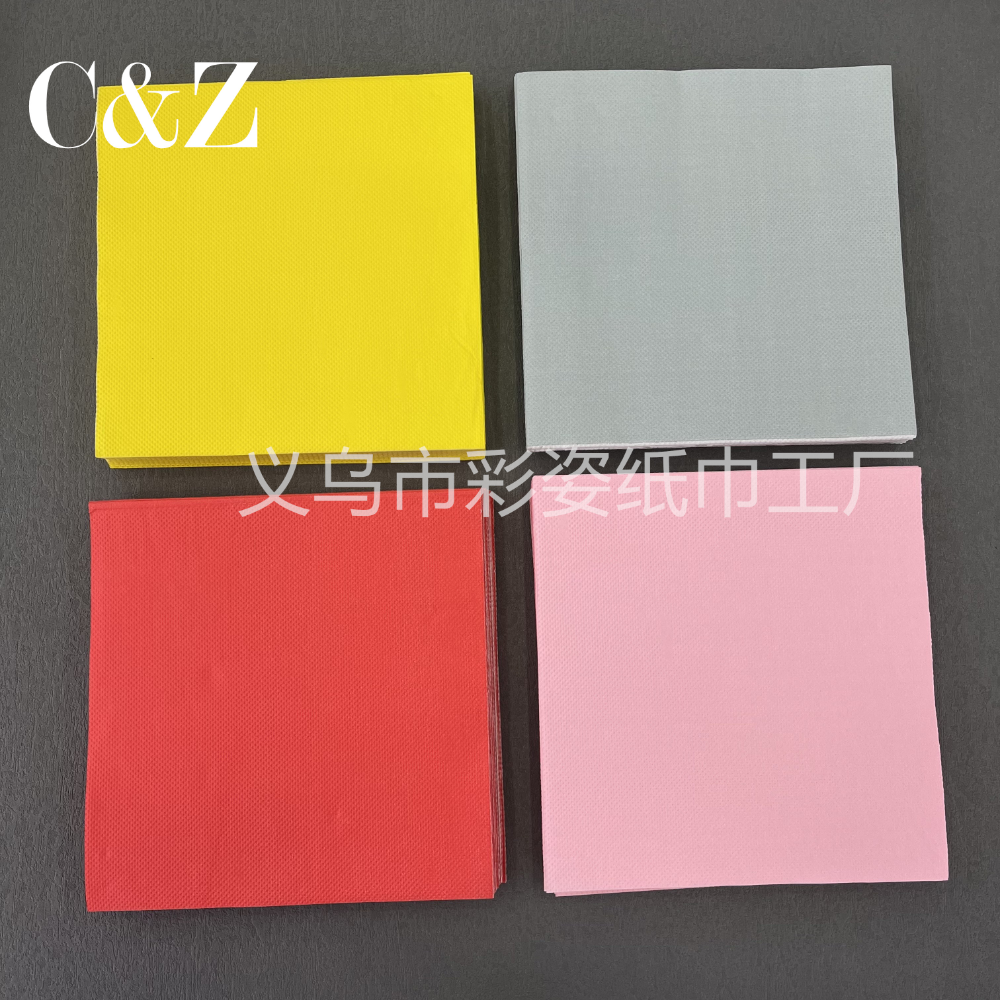 单色餐巾纸纸巾手帕纸面巾纸33*33cm餐厅印花餐巾纸外贸工厂直营