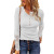 2022 European and American Foreign Trade Cross-Border Women's Clothing Amazon Popular round Neck Stitching Lace Sleeve Loose-Fitting Solid Color Long Sleeves T-shirt