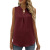 Cross-Border European and American Women's Clothing Amazon Spring and Summer New Pure Color Chiffon Shirt Loose V-neck Pullover Sleeveless Top Vest