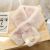 Autumn and Winter Pearl Velvet Scarf Female Bear Embroidery Three-Dimensional Cross Thickened Imitation Fur Rex Rabbit Fur Scarf All-Matching